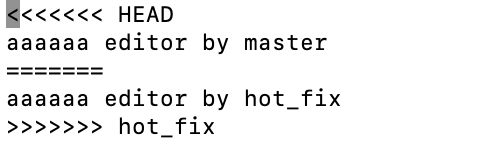 合并的过程中冲突的解决